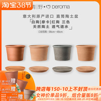 Green Wild DEROMA Imperial Rome flower pots red clay figurines Breathable Multi-Meat Patio Red Pottery Basin Special Size Basin