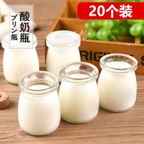 100ml glass pudding bottle honey wishes yogurt bottle small jelly cup Mouss baked milk sealing mold