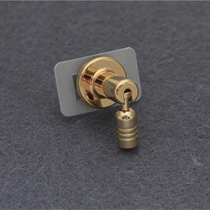 Japan new silver imported bag folding lock spring folding rotary lock rod type plated 18K real gold