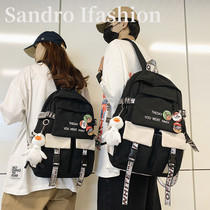 France Sandro Ifashion school bag male middle school students junior high school students large capacity backpack Mens shoulder bag Womens bag