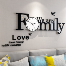 Nordic wall clock creative atmosphere living room household decorative art table Simple modern fashion light luxury clock hanging wall