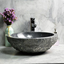 Terrace Basin Stone Washbasin Marble Round Toilet O Style Art Basin Home outdoor Balcony Washbasin