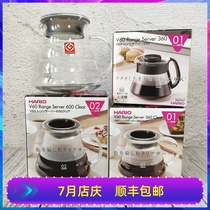 Japan HARIO hand-brewed coffee glass cloud sharing Pot XGS-60TB 36TB 600 360ml