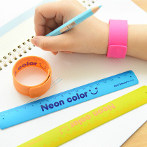 Heli 6206 bracelet ruler soft ruler student creative Pat ruler ruler silicone material safe and non-toxic 18cm