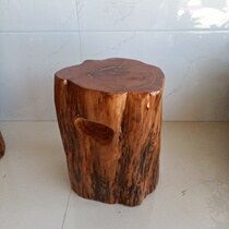 Natural root carving stool tree root sitting stool flower stand base solid wood round pier log stump tree stump climbing wild stump