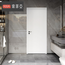 Official Sofia wooden door sliding door Bathroom door folding door Sliding Door Invisible Door moving toilet door room inner door