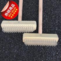 Wooden handle bristle floor cleaning brush u hotel property cleaning household floor Marble long handle large brush