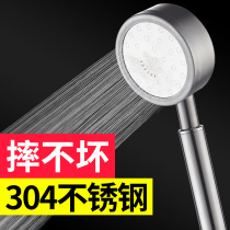 304 stainless steel shower head pressurized shower flower sun shower rain shower g single head set pressurized bath shower head