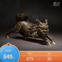 Copper master all copper ornaments Kirin Xiangrui home accessories copper crafts ornaments