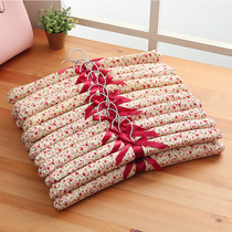Red floral cloth hanger Korean bag sponge cloth clothing support artists use traceless pastoral style hanging sweater rack 20