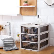 Drawer-type transparent dresser Cosmetics storage box Plastic skin care products shelf Lipstick finishing rack File rack