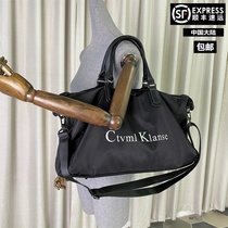 Net Red Travel Bag Mens portable short trip travel luggage bag womens large capacity dry and wet separation Sports Fitness Bag