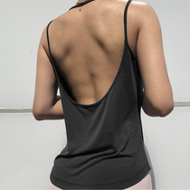 Vest Sports Yoga Crop Tops Women Backless Shirt Workout Top