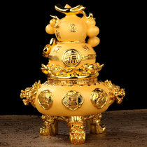 Yi Mingju Fulu Jinbao Feng Shui ornaments eight Fang Fortune gold gourd cornucopia cornucopia home accessories living room office