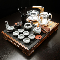 Tea set set Household small Wu Jinshi tea tray Automatic water heater electric stove integrated tea table Office tea maker