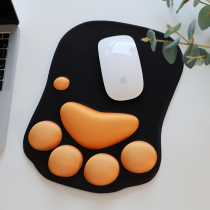 Wrist mouse pad cute cat claw hand holder wrist pad girl office creative silicone wrist padded non-slip wrist rest