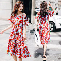 Chiffon Dress Women Summer 2021 New Thai Style Bohemia Long Skirt Flower Dress Tide