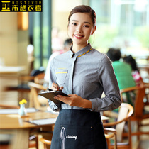 Clothing waiters work clothes womens long sleeves Western food cafe dining restaurant autumn and winter milk tea cake shop