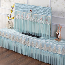 LCD TV Hood dust cover hanging curved household 50 inch desktop 65 inch lace thick non-slip cover 55 inch