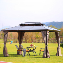 Outdoor pavilion four-foot pavilion courtyard garden open-air sunshade canopy Villa Pavilion farmhouse Leisure outdoor tent