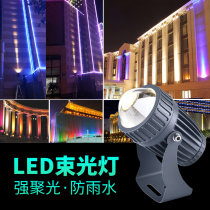 One beam of light spotlight outdoor waterproof super bright led beam light strong light remote Roman column exterior wall projection light
