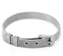  Hot 3 Stainless Steel Wristbands Buckle 7 7mm wide 21cm (Ov