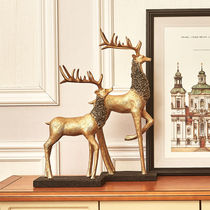 European retro resin deer ornaments creative living room home decoration crafts porch TV cabinet ornaments