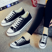 Autumn and winter 2021 New Velvet canvas womens shoes ulzzang Joker student board shoes warm two cotton shoes