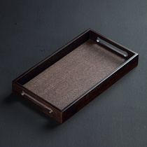 Zheming bamboo mat tray rectangular tea set tray Japanese household tea cup tea tray Nordic tray