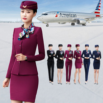  New stewardess professional suit female fashion temperament Hotel ktv front desk snare drum beauty salon technician work uniform