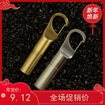 Dolphin HY665 hook metal keychain kerosene lighter creative mini grinding wheel machine gold and silver two colors