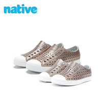 native classic Jefferson series glitter jewelry hollow breathable hole shoes EVA parent-child sandals