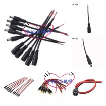 DC socket 5 5x2 1mm male and female DC power socket Socket plug wire for light strip 24V12V