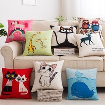 Bedside cute Pillow summer square pillow bed pillow girl sleeping waist Pillow sofa cushion dormitory