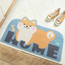 Cartoon door mat floor mat door entrance porch silk ring foot mat can be cut carpet entrance Net red home customization