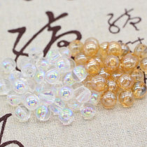 Ancient style diy hair accessories hairpin step jewelry accessories material 4 6 8 10mm fantasy Champagne crystal glass beads