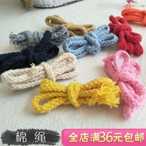 10 m eight-strand color high quality cotton rope clothes rope belt DIY hand woven pocket drawstring pants rope cotton rope