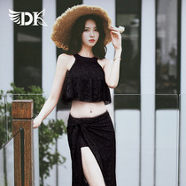 DK2022 new swimsuit womens three sets of split conservative explicit South Korean sexy lace to woo spa swimsuit