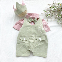 Childrens photography clothing 100 days and a half old baby baby small suit Childrens male photography clothing birthday dress new product