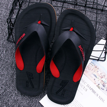 Back flip-flops mens summer waterproof non-slip cool slippers clip feet casual wear fashion trend Korean version of beach shoes