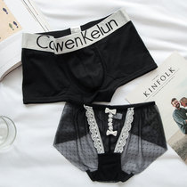 Couple underwear couples lace sexy cotton set hot taste temptation large size sex sex underwear for men and women