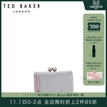 TED BAKER ladies simple fashion cowhide folding short wallet