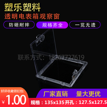 New Plastic Window PC Transparent Electric Meter Observation Window Open Lock 135×135 Opening 128×128