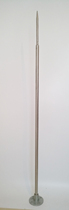 High 1 5 m 2 m lightning rod 304 quality stainless steel lightning rod blazer single needle diameter 25mm anti-thunder machine