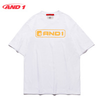 AND1 mens clothing sports T-shirt mens 2021 summer mens short-sleeved round neck casual T-shirt pure cotton breathable basketball suit