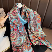 Nepalese national wind cashew printed scarf sun shawl female summer thin outdoor air conditioning scarf