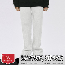 SAMESAME21AW zipper heavy weight pants autumn and winter New loose padded fleece casual bunched fleece trousers men and women