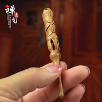 Zen Pavilion mahogany three-dimensional carving handmade childrens ear scoop adult ear picking tool