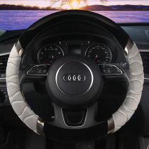 Audi A4L steering wheel A5 A6L Q5 A3 Q3 Q7 mens and womens winter plush non-slip car handle