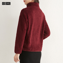 Velvet jacket womens autumn and winter sports large size Korean loose plus velvet jacket coral velvet long velvet cardigan sweater